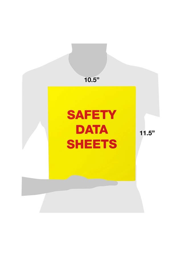 UniKeep 3 Ring Fully Enclosed View Binder Yellow/Red  - Image 2