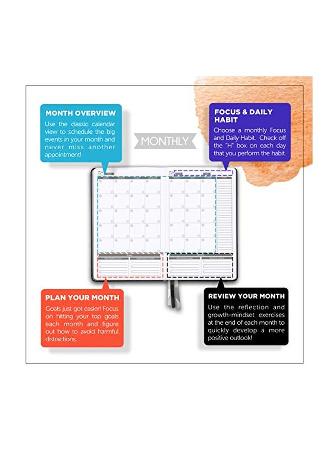 Panda Planner Daily Planner Grey/White - Image 4