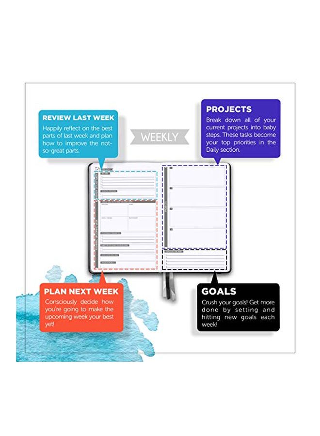 Panda Planner Daily Planner Grey/White - Image 3