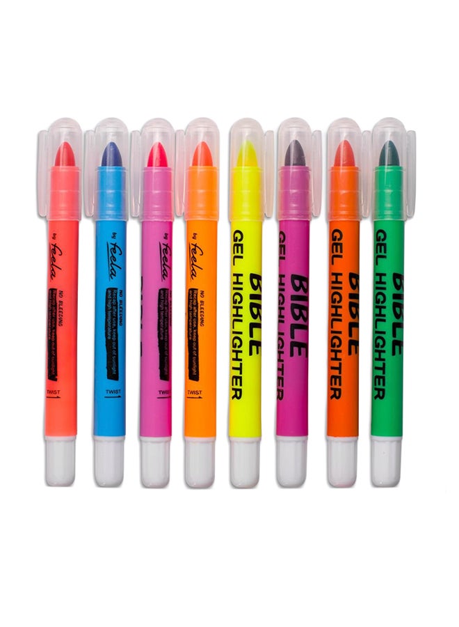 Feela Pack Of 8 Gel Highlighter - Image 1