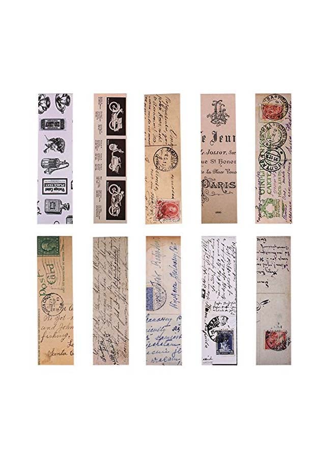 YOSCO 30-Piece Vintage Style Bookmarks Multicolour - Image 1