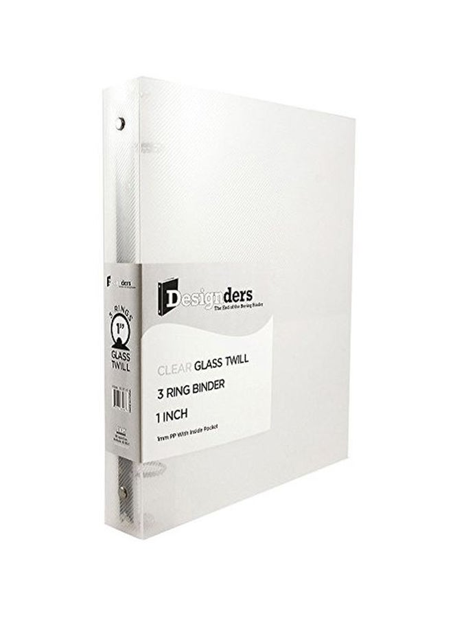 JAM Paper - 3 Ring Binder Clear - Image 1