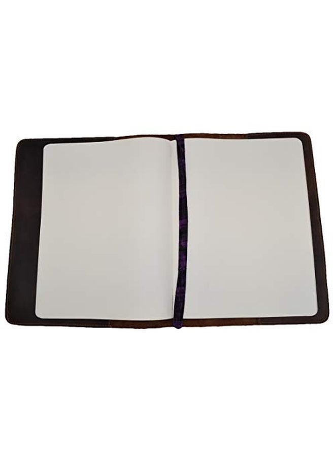 Hide & Drink Rustic Refillable Leather Journal Cover Bourbon Brown  - Image 3
