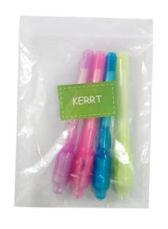 Pack Of 4 Invisible Pen With UV Light