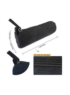 enyuwlcm Compact Zipper Pencil Case Black  - Image 2