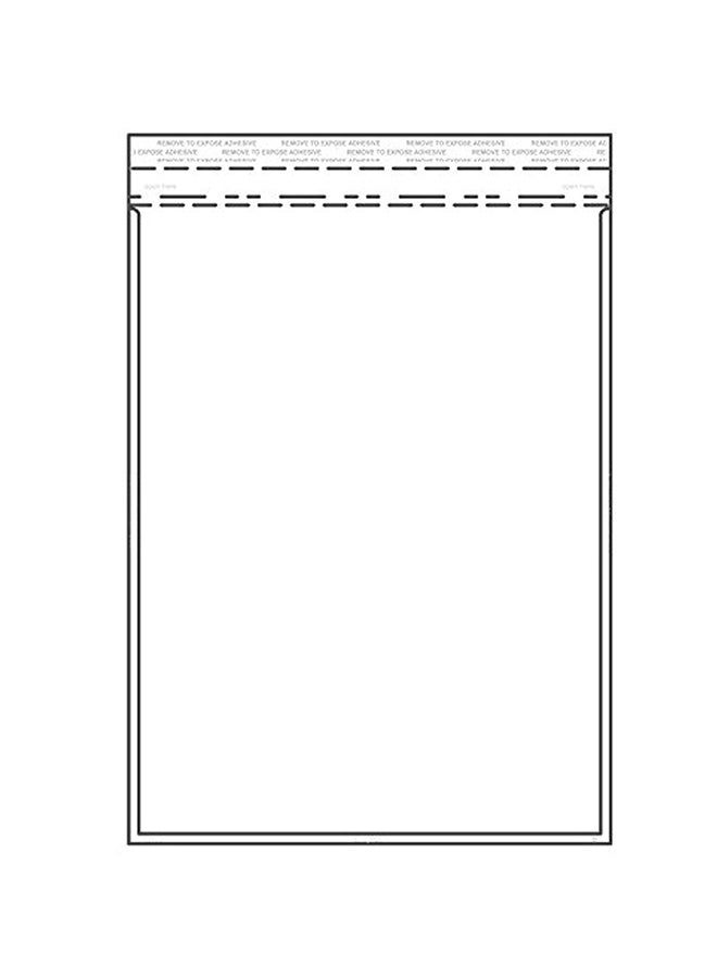 EnvyPak Pack Of 50 Vertical Catalog Photo Sleeves Clear - Image 1