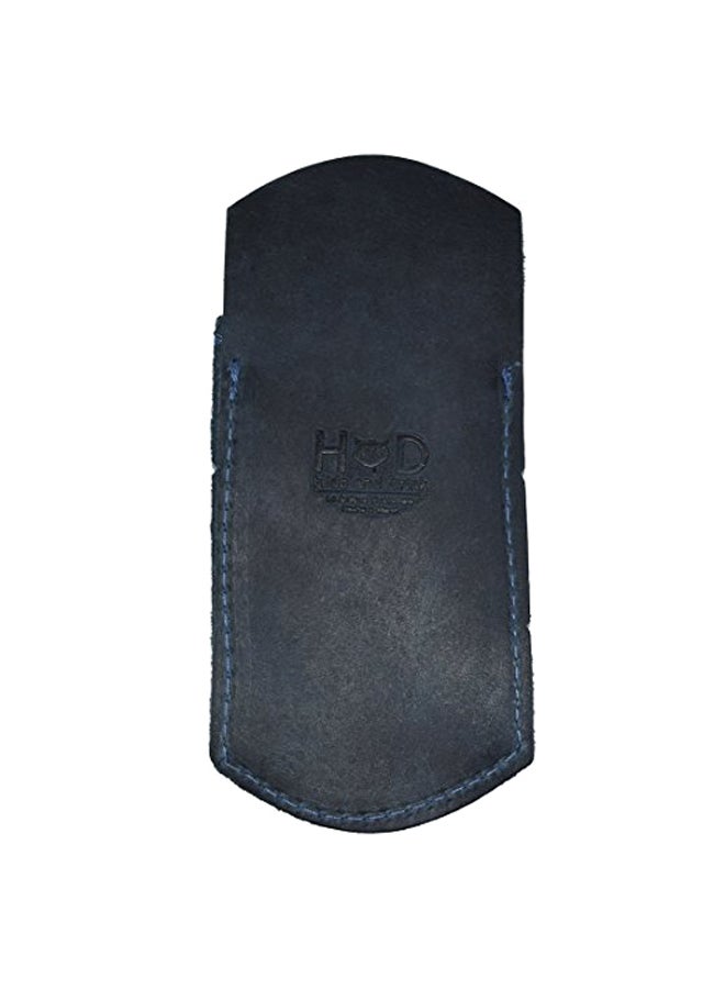 Hide & Drink Leather Pocket Protector Slate Blue - Image 1