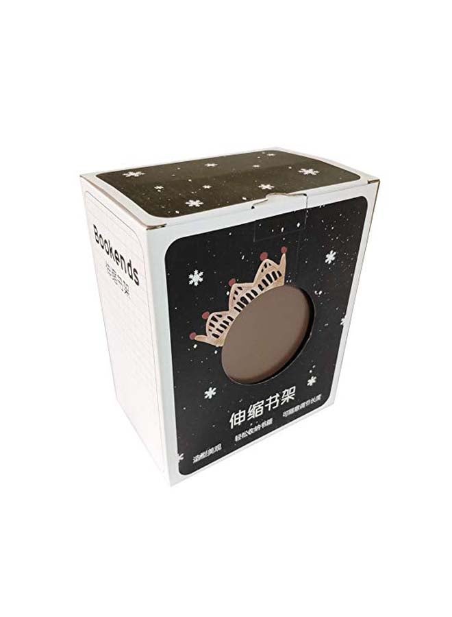 JIARI Adjustable Bookend Brown - Image 3