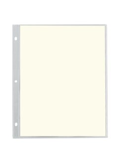 Gallery Leather Top Loading Refill Pages Clear/White 