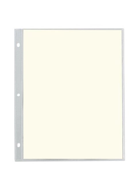 Top Loading Refill Pages Clear/White
