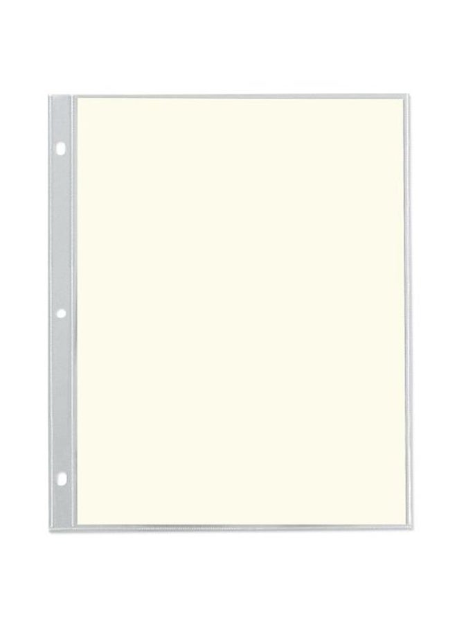 Gallery Leather Top Loading Refill Pages Clear/White 