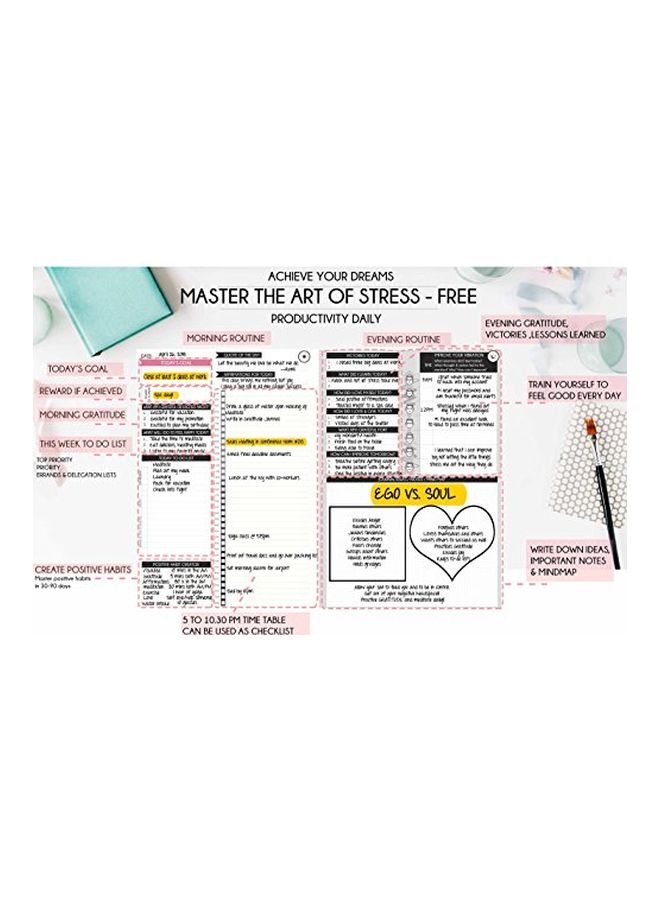 Freedom Mastery - A5 Deluxe Law Of Attraction Life Planner Rose Gold - Image 1