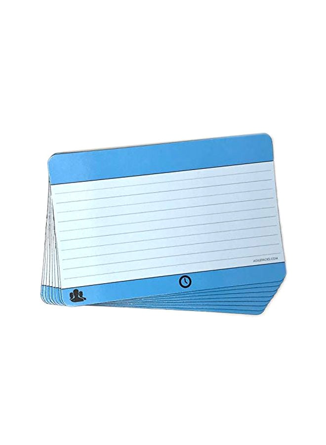 AgilePacks 42-Piece Dry-Erase Magnetic Planning Card With Dry Erase Marker And Cloth Set Cyan/Magenta/Yellow - Image 1