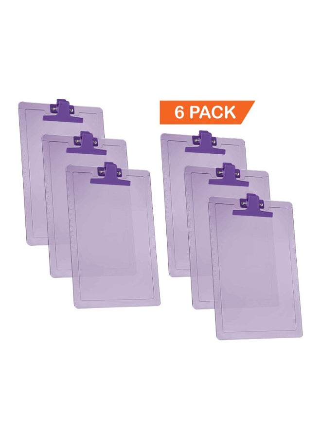 Pack Of 6 A4 Size Clipboard With Side Ruler - v1552567200/N21830174A_2