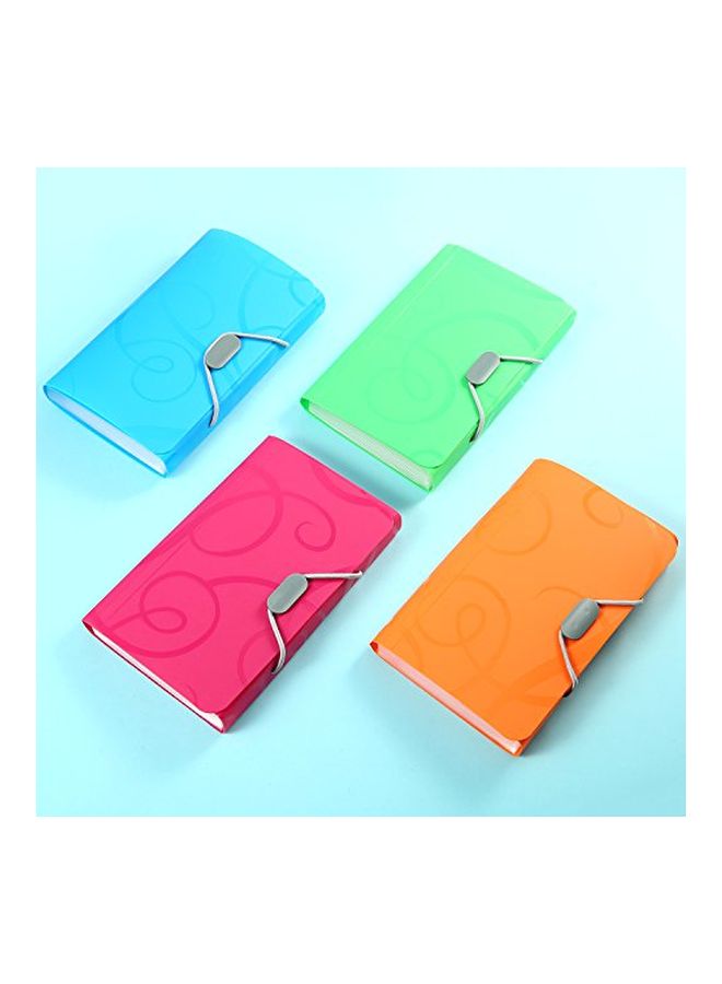 Mtlee 4 Pieces A6 6.85 X 4.25 X 1.1 Inch Expanding File Folder 13 Pocket File Organizer With Labels And Bungee Closure Mini Pp Wallet Organizer For Receipts, Checks, Cards, Tax Item - Image 3