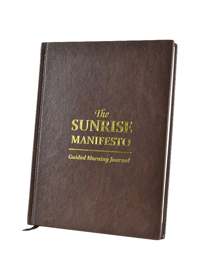 SaltWrap The Sunrise Manifesto Guided Morning Journal Brown - Image 1