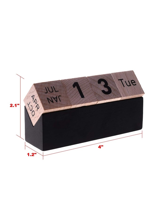 COSMOS Creative Cubes Perpetual Calendar Beige/Black - Image 4