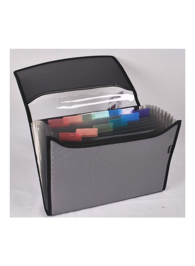 Filexec Expandable File Folder Grey/Black  - Image 2