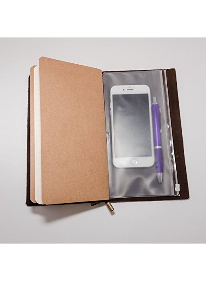 KangWay Leather Traveler Personal Organizers Dark Brown - Image 3