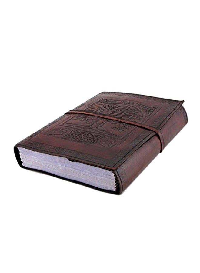 vintage crafts Tree Designed Leather Journal Brown  - Image 1