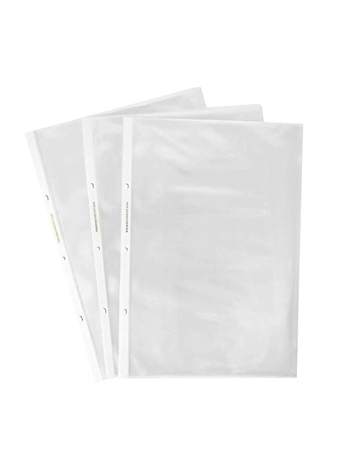 Officewerks Pack Of 25 Sheet Protector Set Clear/White  - Image 1