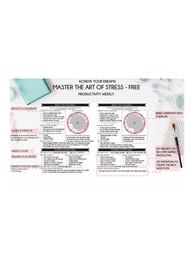Freedom Mastery - A5 Deluxe Law Of Attraction Life Planner Rose Gold - Image 1