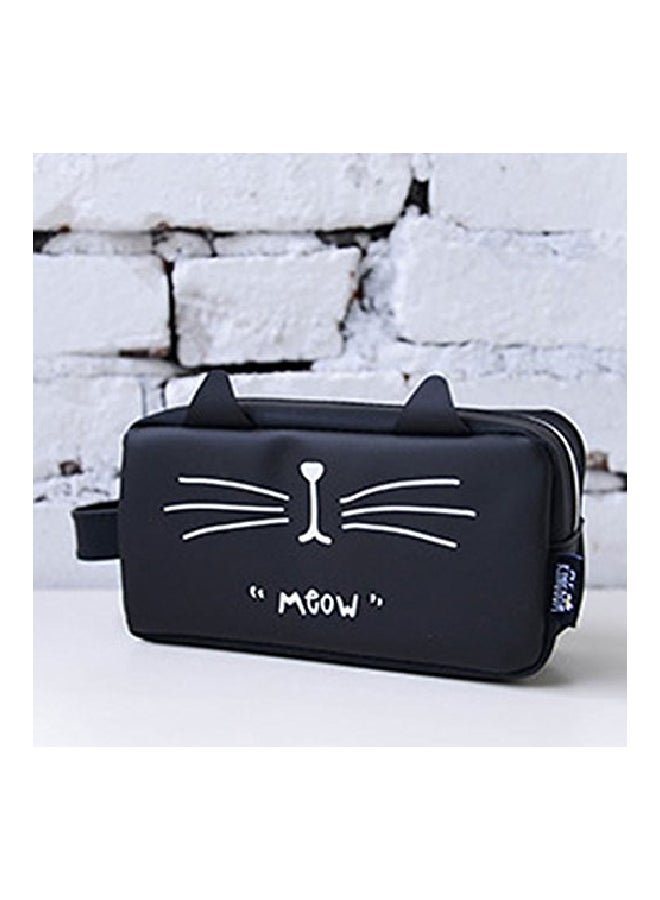 Aisa Adorable Cat Design Pencil Case Black  - Image 4
