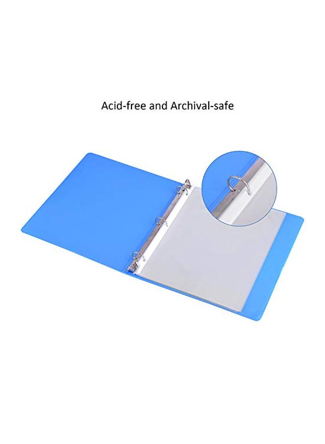 KTRIO 200-Piece Sheet Protectors Clear/White/Beige - Image 3