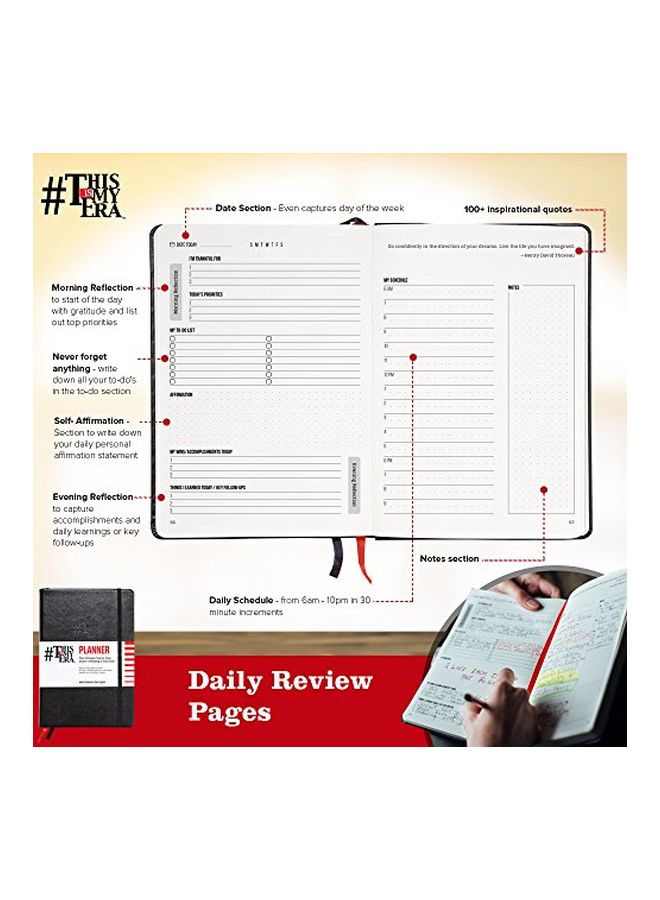 #ذيس إز ماي إيرا مخطط يومي قياس A5 أسود - Image 4