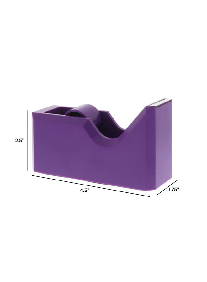 JAM Paper Desk Tape Dispenser Purple  - Image 2
