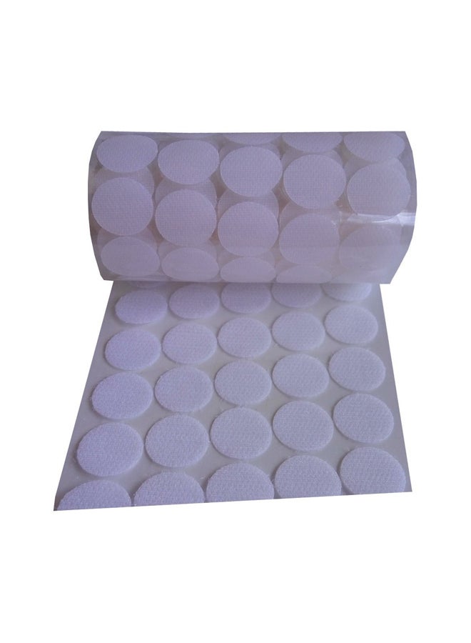 HomeABC 1000-Piece Sticky Back Coins Loop Adhesive Tapes White  - Image 2