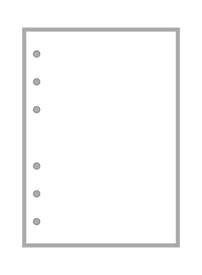 هاندي فورمز - عبوة أوراق بيضاء قياس A6 أبيض - Image 1