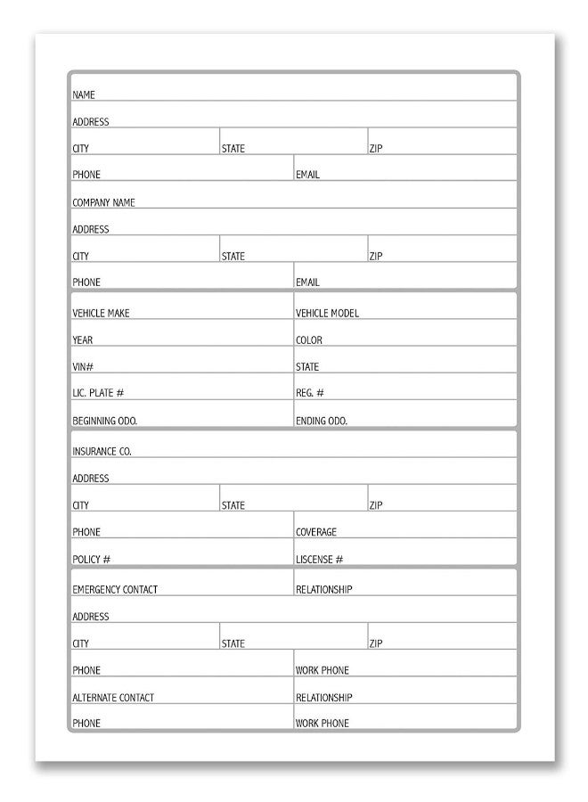 Auto Mileage Log Book - v1552567454/N21830901A_2