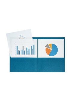 Set Of 50 Two Pocket File Folder Multicolour