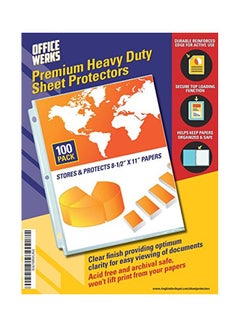 Officewerks Pack Of 100 Sheet Protector Set Clear 