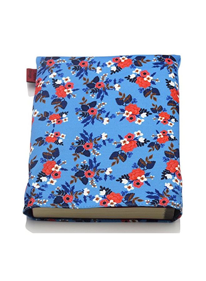 إل باركين غلاف بطباعة أزهار لدفتر التخطيط أزرق/أبيض/أحمر - Image 3