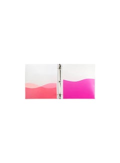 Filexec 4-Piece Wave Ring Binders Blue/Green/Pink  - Image 3