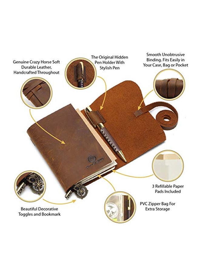 Travelers Journal Notebook Brown - v1552567659/N21879289A_2