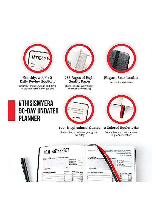 #ذيس إز ماي إيرا مخطط يومي قياس A5 أسود - Image 3