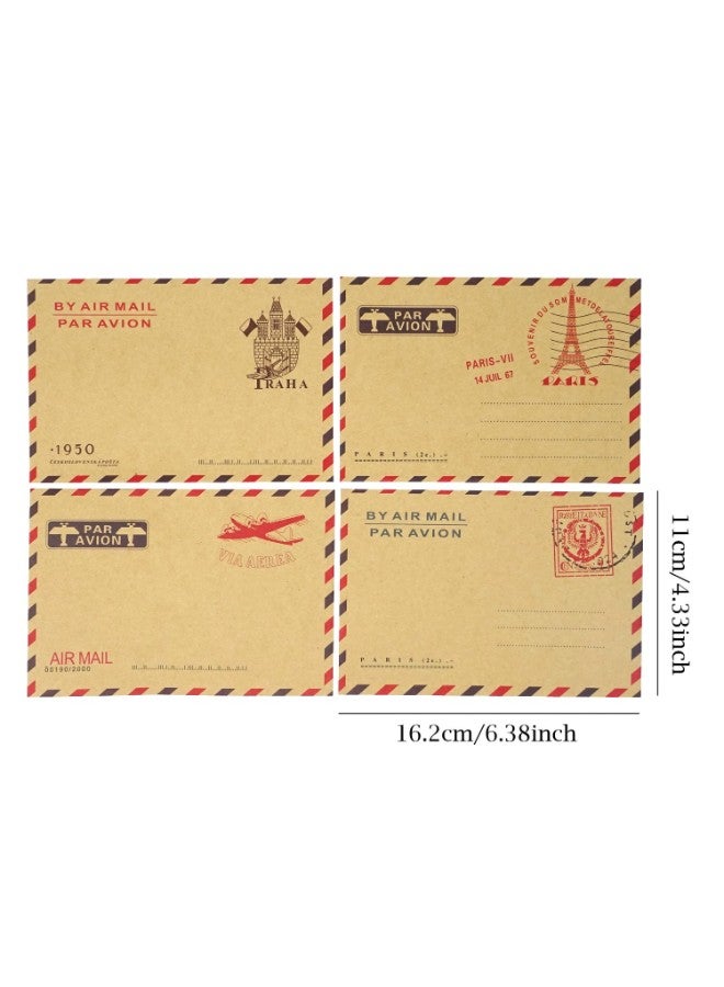 HONBAY 40-Piece Air Mail Vintage Envelope - Image 2