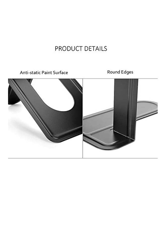 MaxGear 4-Piece Bookends Black - Image 2