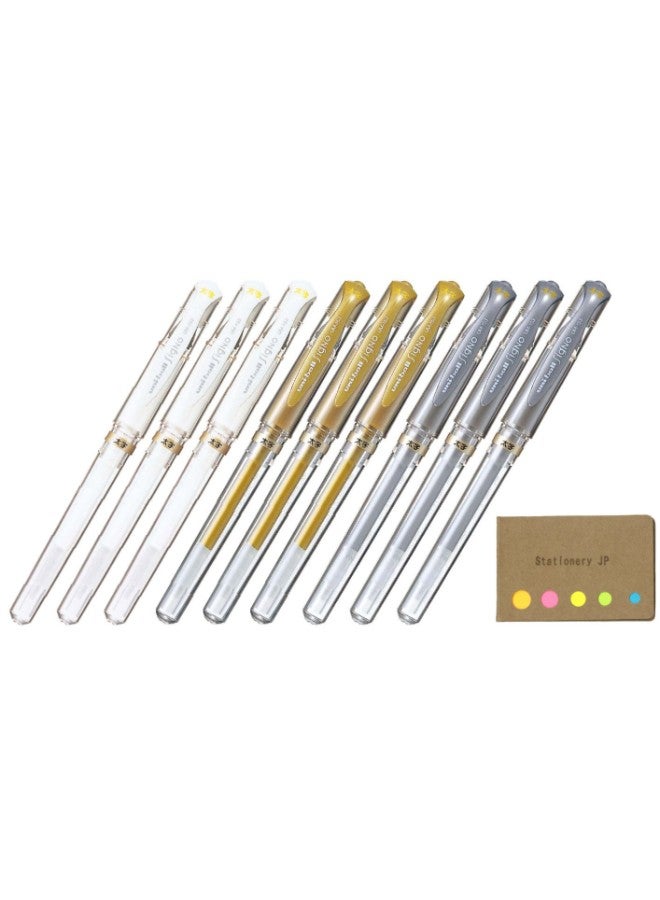 Stationery JP 6-Piece Uni-Ball Signo Capped Gel Ink Pen  - Image 1