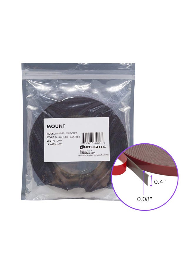 HitLights Double Sided Waterproof Mounting Tape Red  - Image 2
