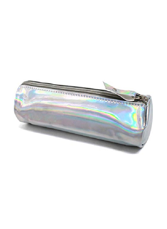 أيسا حقيبة أقلام بتصميم هولوغرافي فضي - Image 2