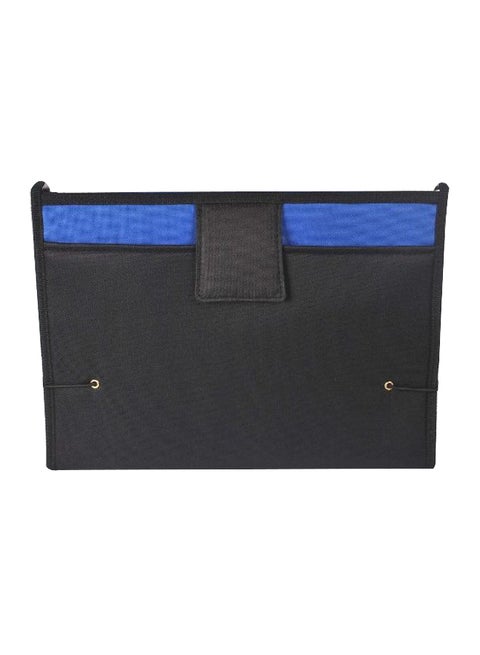 Expandable File Folder Black/Blue