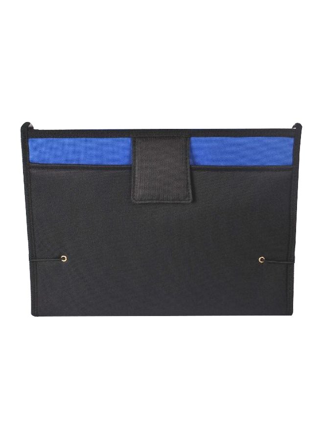 Filexec Expandable File Folder Black/Blue  - Image 1