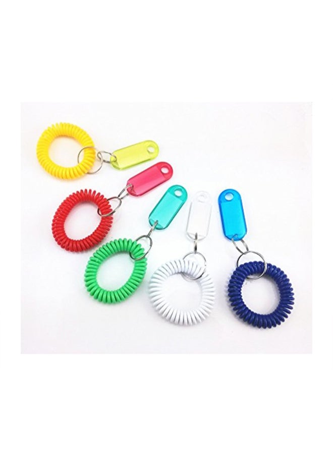 يوتون مجموعة أساور معصم حلزونية بحلقة مفاتيح مكونة من 5 قطع - Image 3