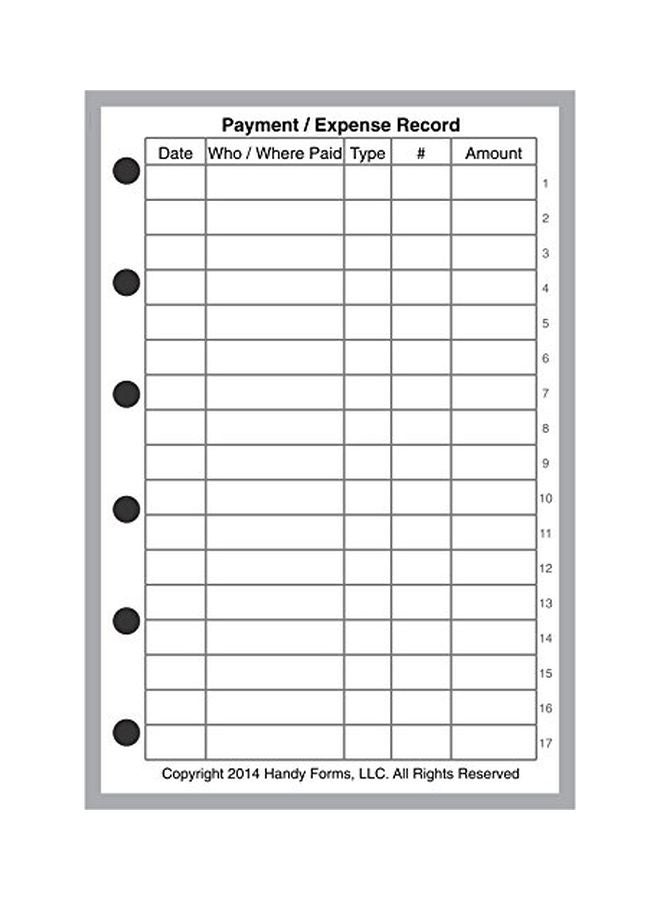 Pocket Size Expense Record White/Black - v1552567887/N21879687A_1