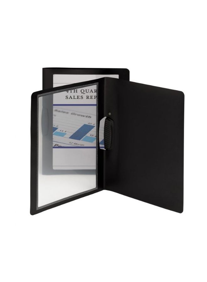 Smead 5-Piece Frame View Report Covers Black/Clear  - Image 1