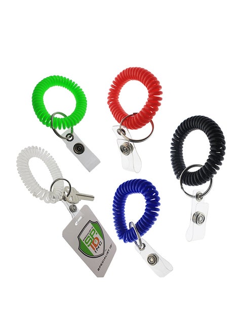 5-Piece Wrist Coil Camper Keychain Set